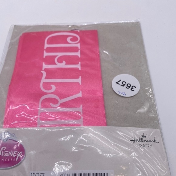 Disney Princess Royal Event Kids Birthday Party Pink Sash for Birthday Girl - Picture 6 of 6